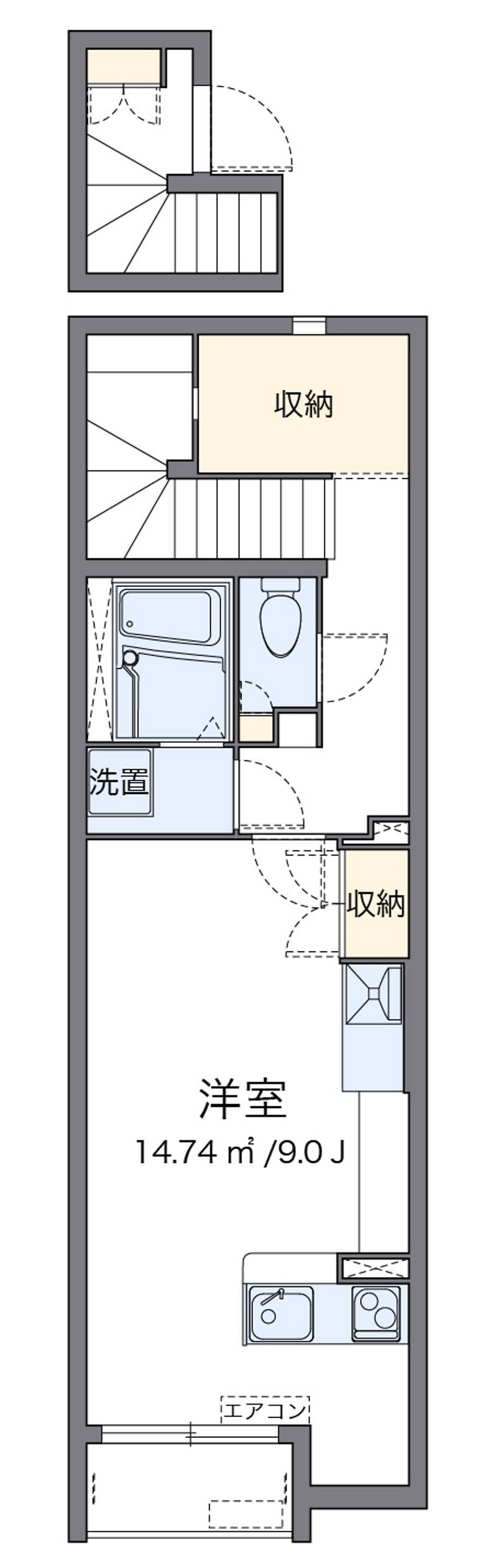 ミランダリバーテラス堀船 間取図