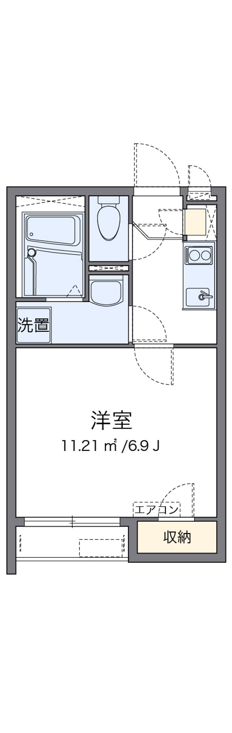 クレイノＮ　ｔｒａｙ 間取図