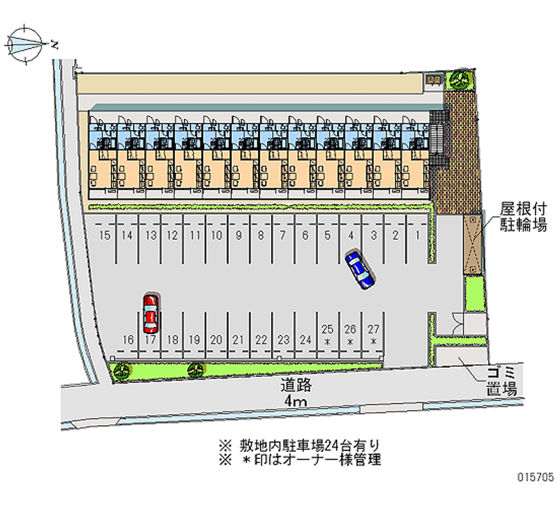 15705 Monthly parking lot