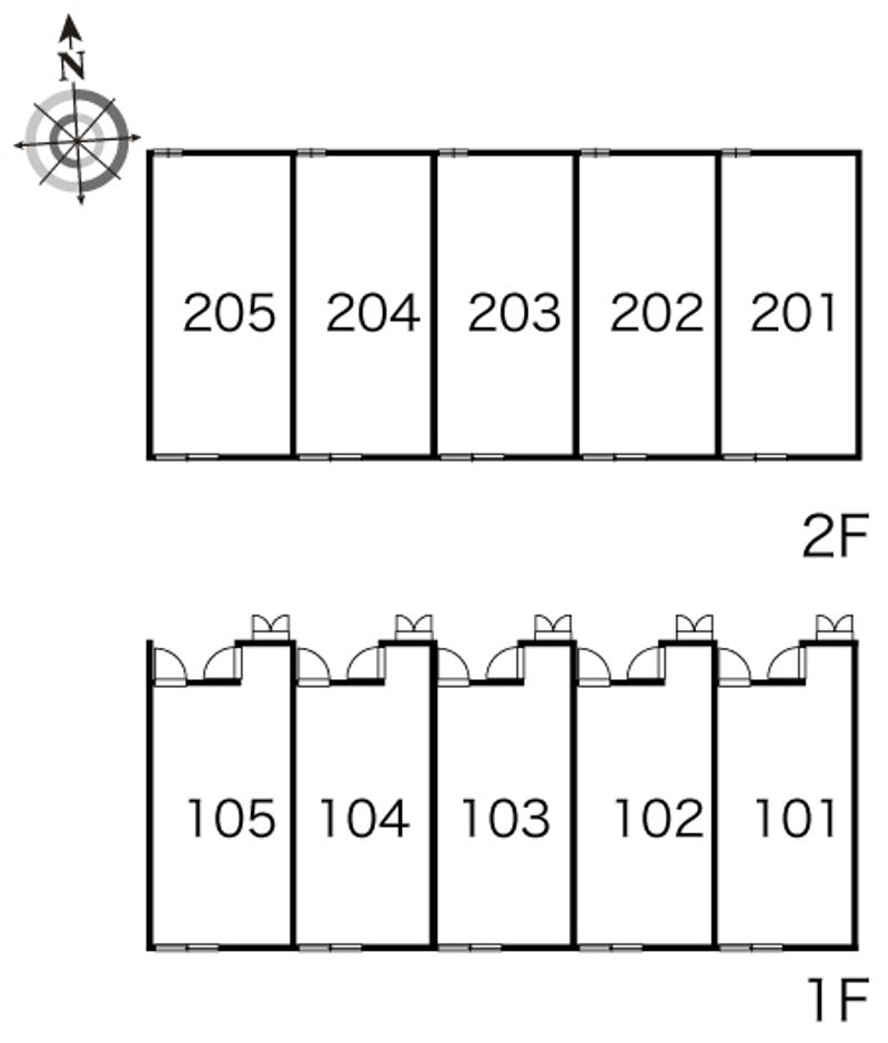 レオパレスヴェルディ 間取り配置図