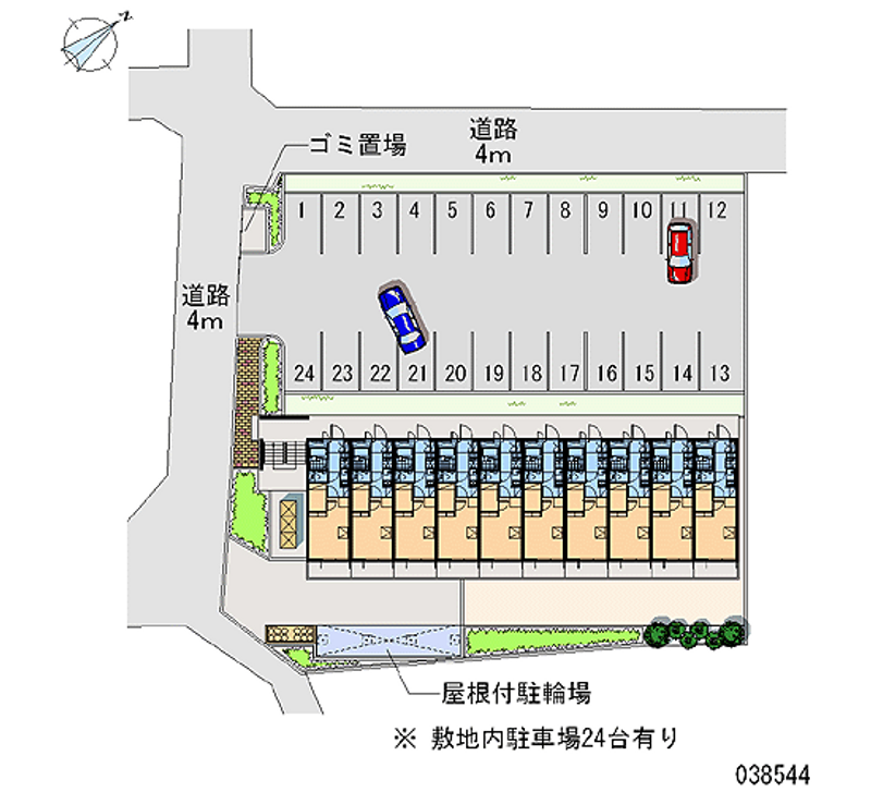 レオパレス彦根後三条 月極駐車場