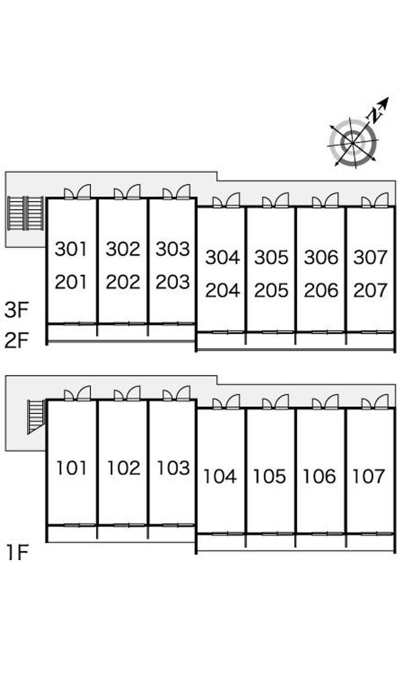 レオパレスグランティス　Ⅳ 間取配置図