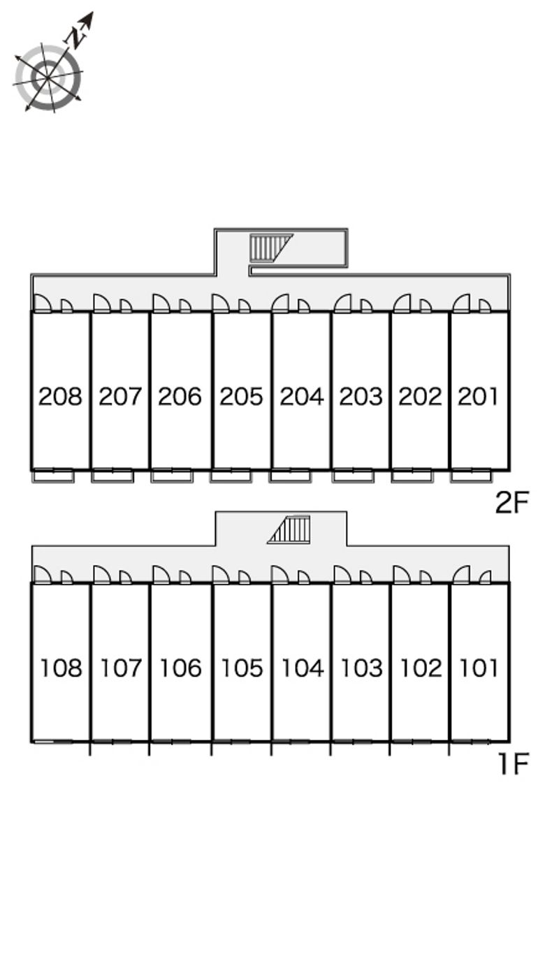 レオパレス磯上Ⅵ 間取り配置図
