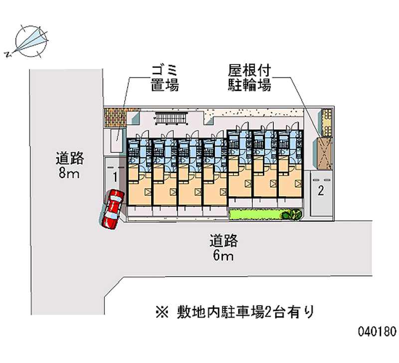 レオパレス虹 月極駐車場