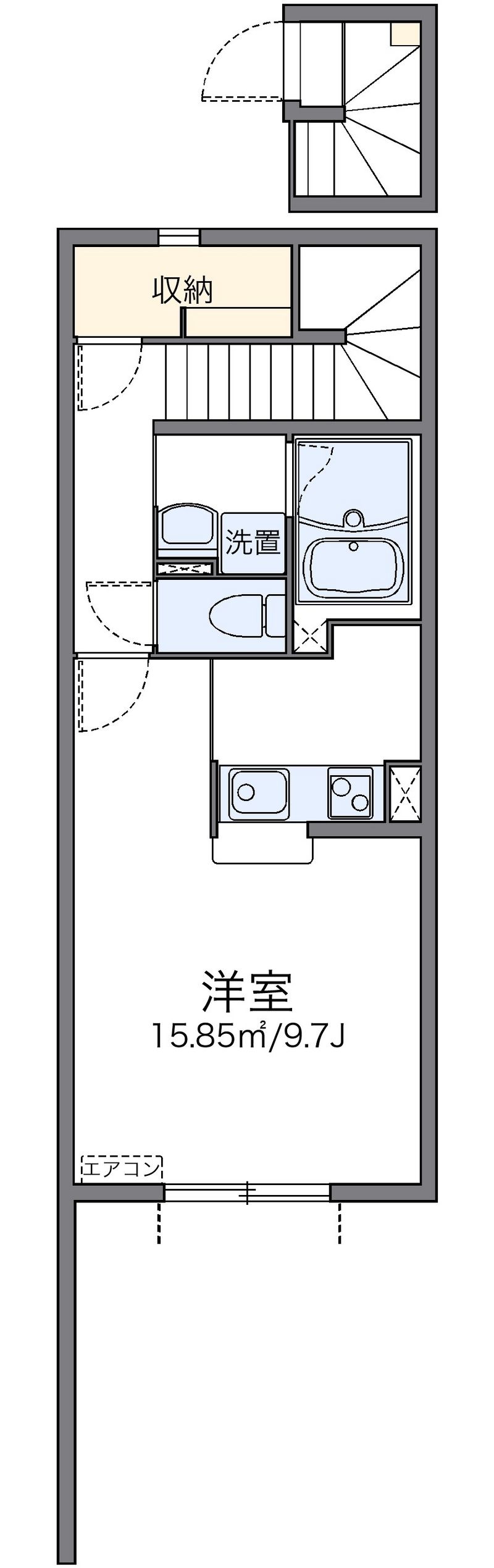 レオネクストＪＫ３ 間取図