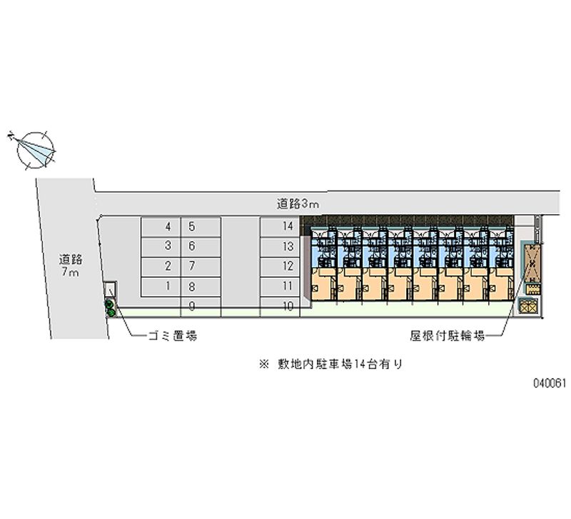 レオパレスサクセスⅡ 月極駐車場