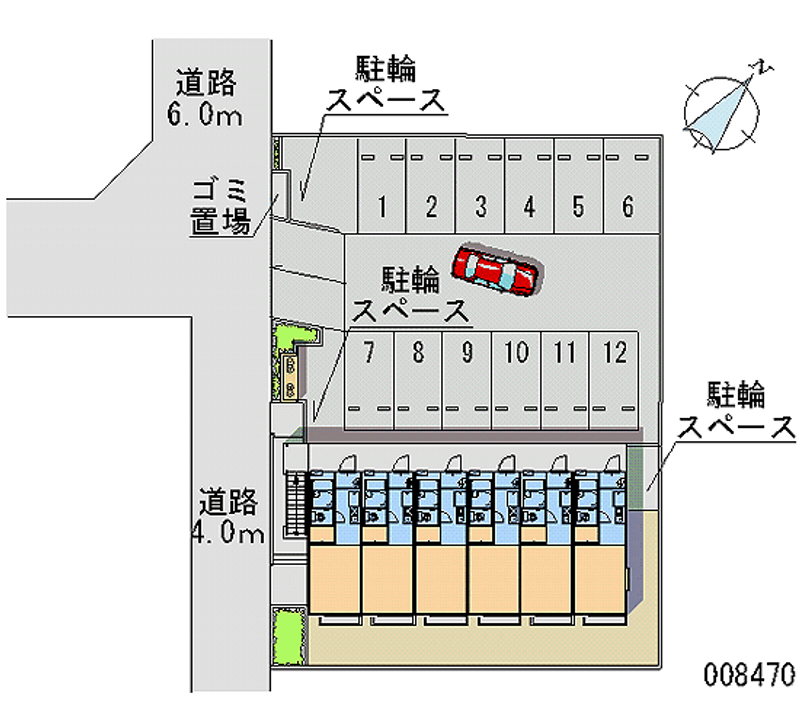 レオパレスティーズハウス 月極駐車場