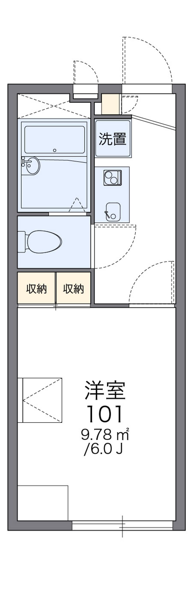 レオパレスＴＡＭＡＫＩ 間取図