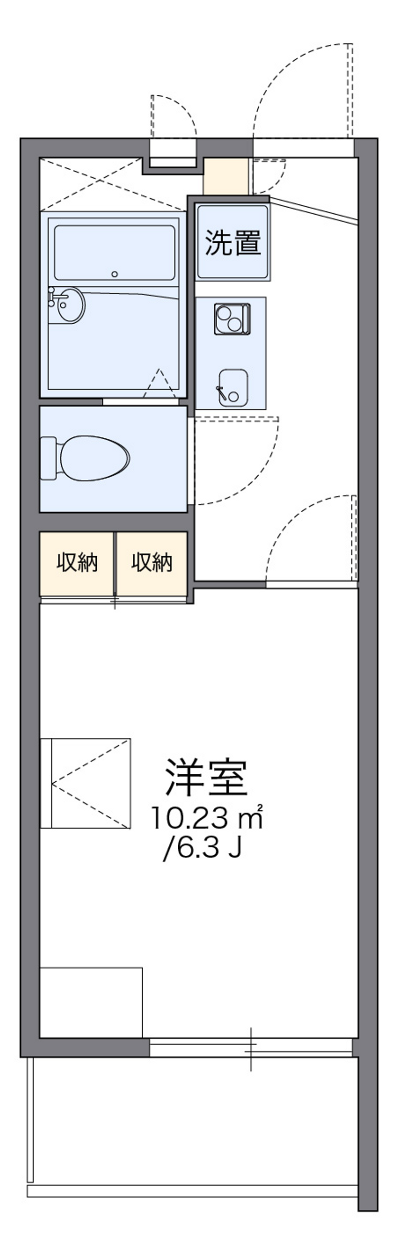 レオパレス惠 間取り