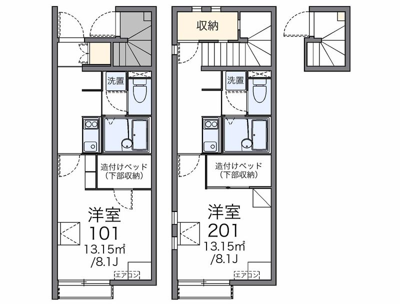 レオネクストメルベーユ川島 間取図