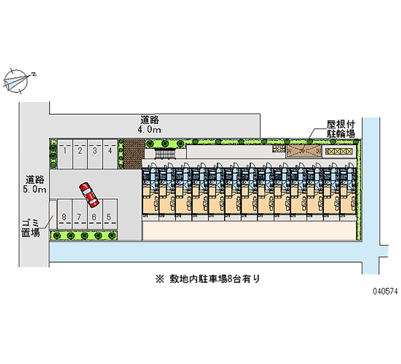 レオパレスサリーレⅡ 月極駐車場