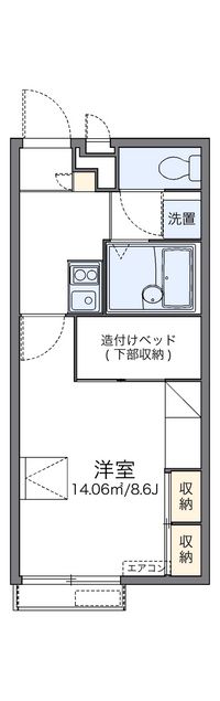 レオパレスフレイグラントⅡ 間取り図