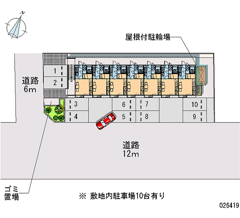 レオパレス瀬戸效範 月極駐車場