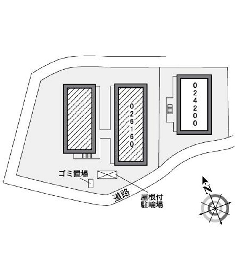 レオパレスボムール伊良林Ⅱ 配置図