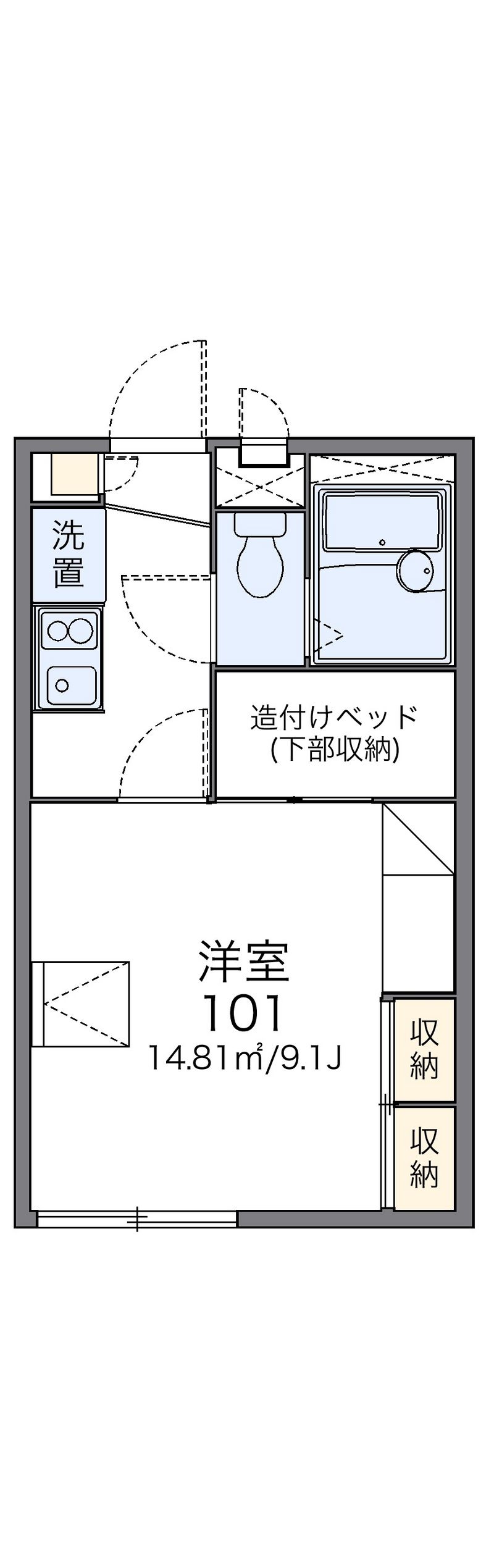 レオパレスパークヒルズ 間取図