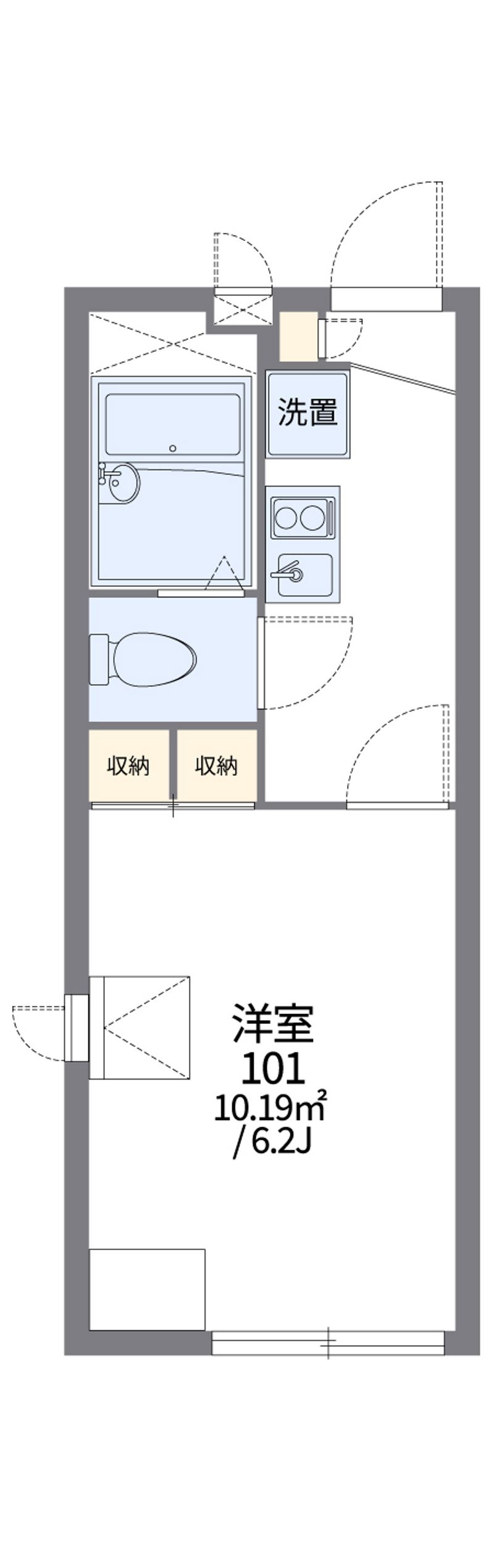 レオパレス本町公園 間取図