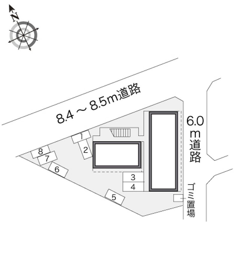 レオパレスデルタ 配置図