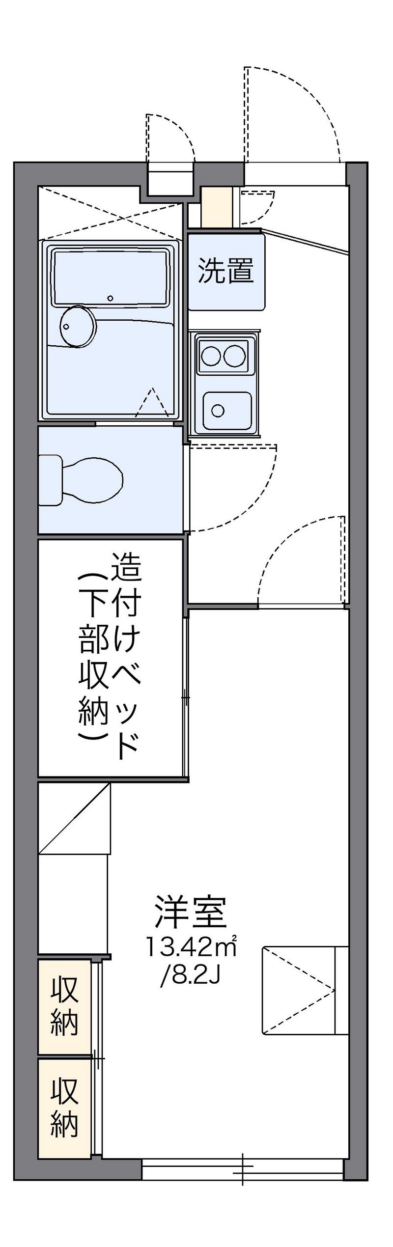 レオパレスカルチェ 間取図