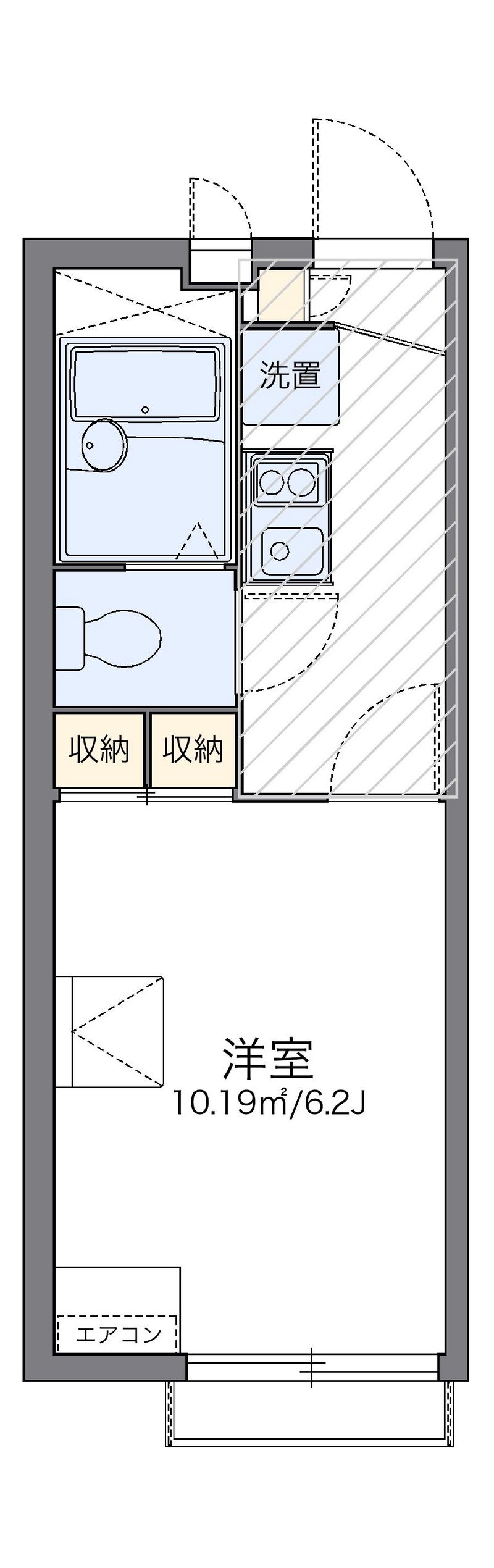 レオパレスマロンフィルド 間取図