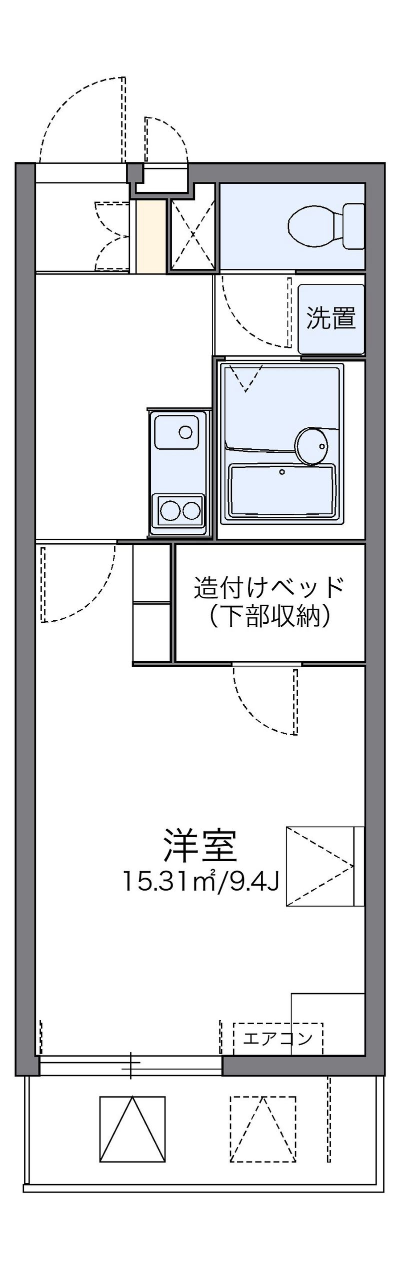 レオパレスグリーンパイン松本 間取図