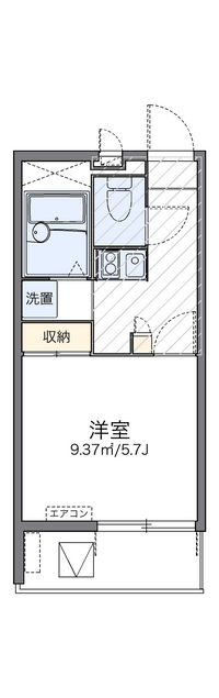 レオパレスオクシム 間取り図