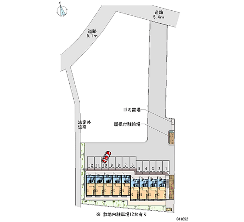 レオパレスサンロード 月極駐車場