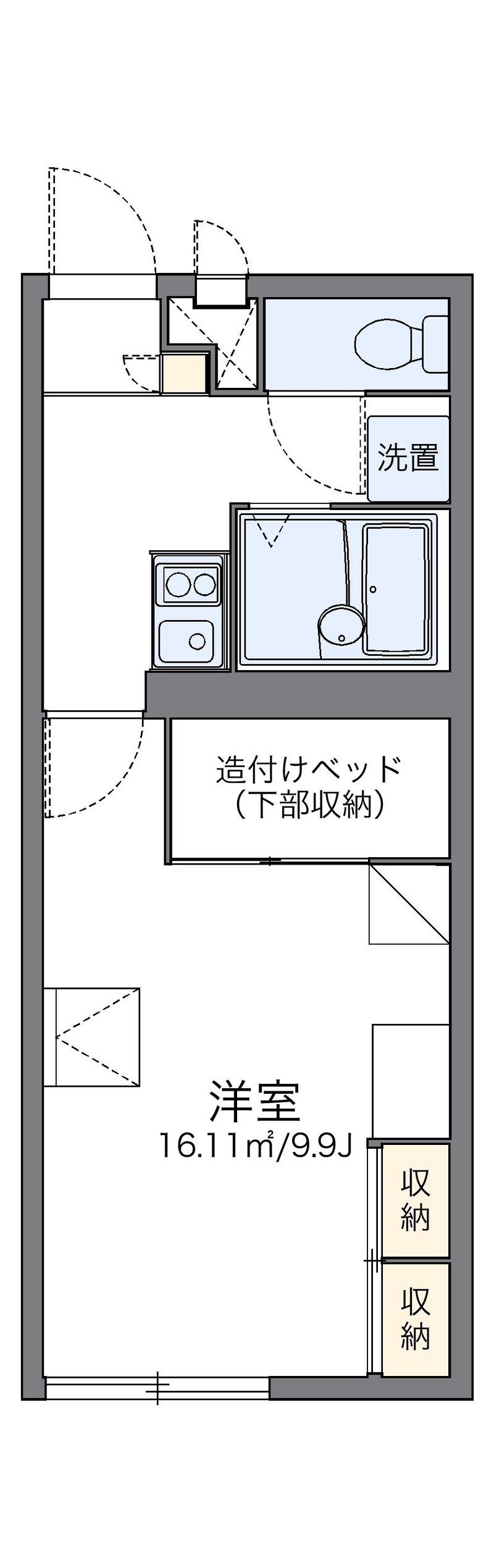 レオパレスやまぼうし 間取図