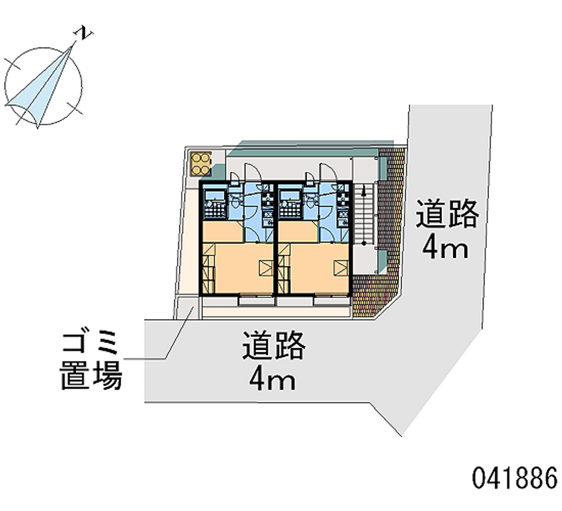 レオパレスガーデンむつみ 区画図