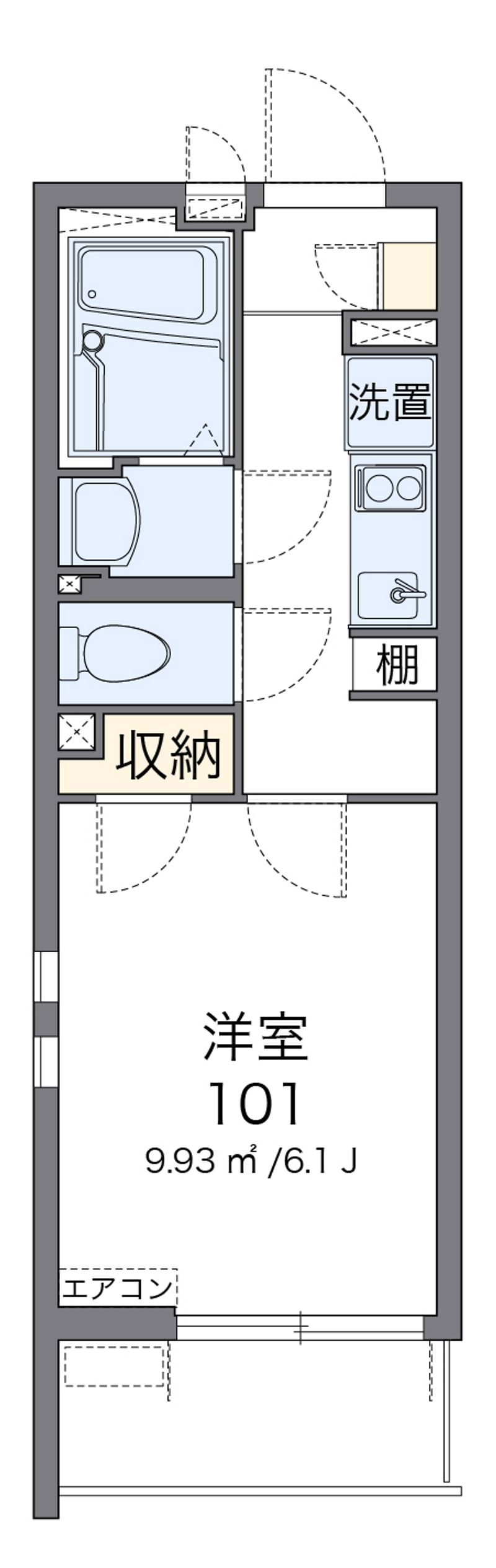 クレイノＹＫ岡村 間取図