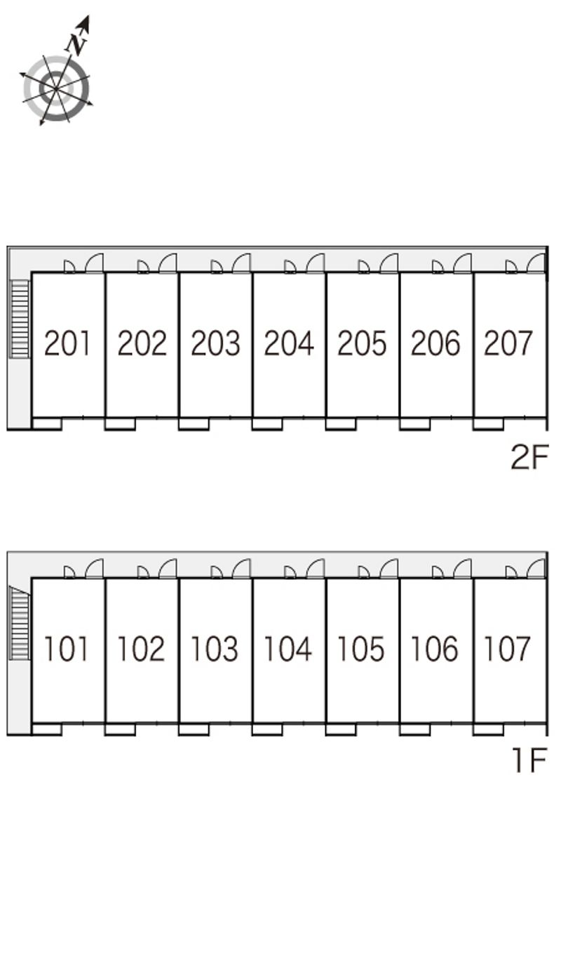 レオパレスエクセレントＮｏ．８ 間取配置図