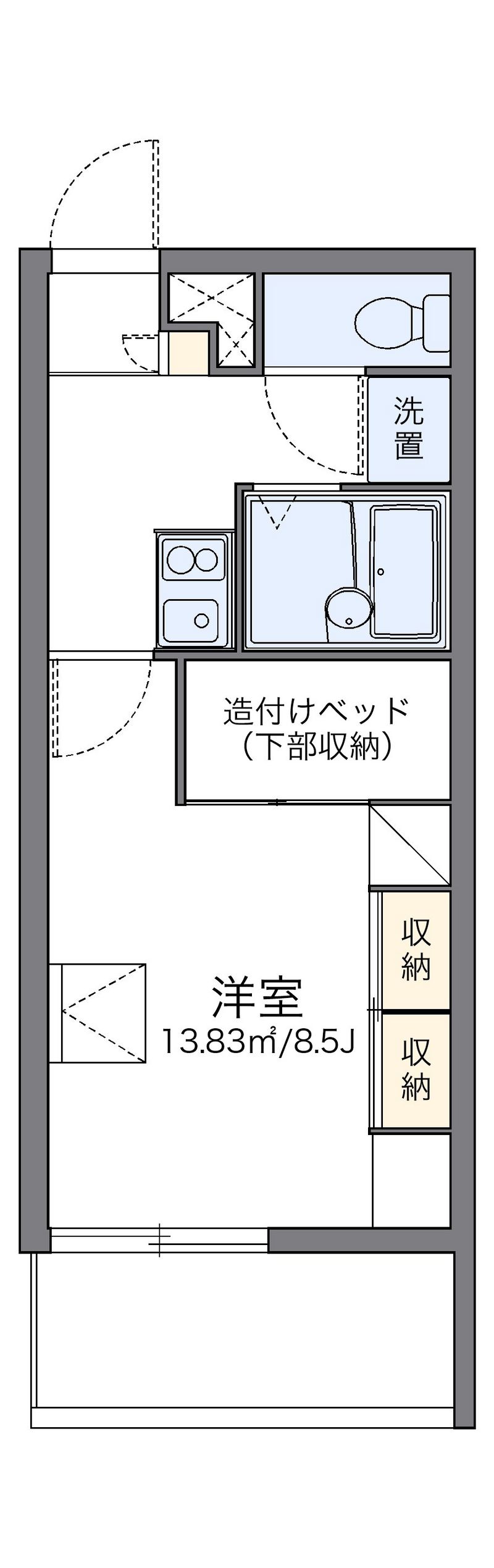 レオパレスＯＲＯＫＵ 間取り