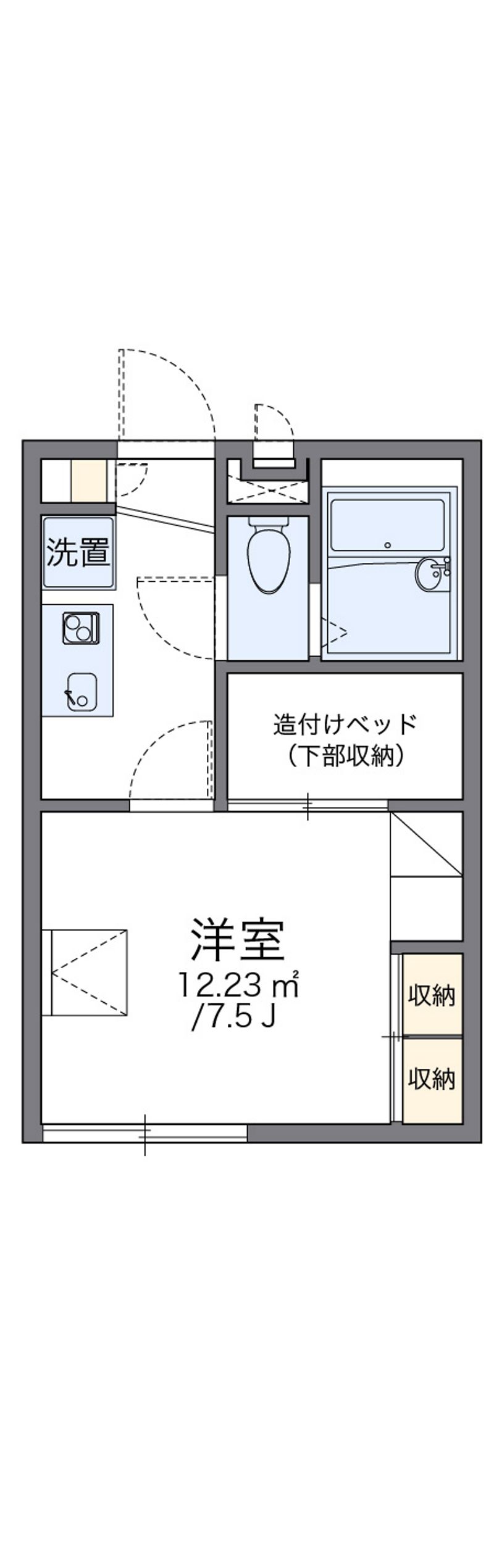 レオパレスひまわり 間取図