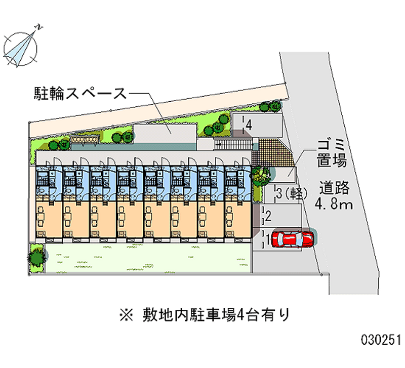 レオパレス小柳町Ⅱ 区画図