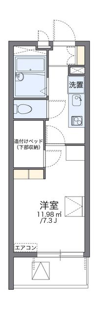 レオパレスフリーデン 間取り図