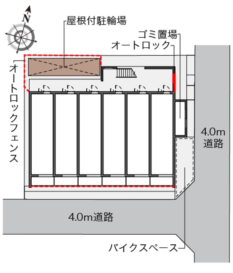 クレイノレジデンス追分 配置図