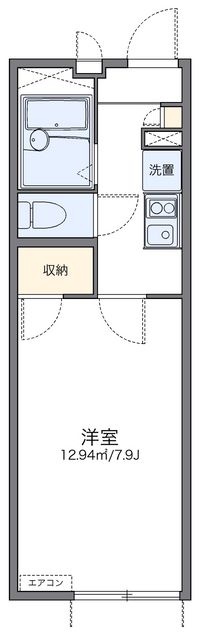 レオパレス富田林西 間取り図