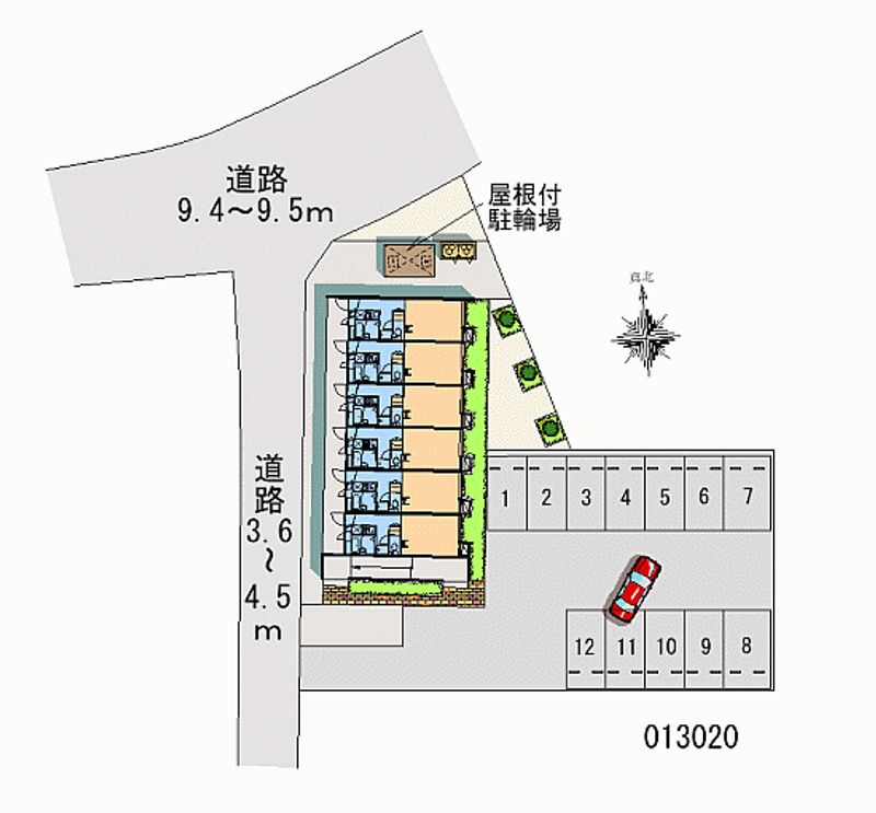 13020 Monthly parking lot