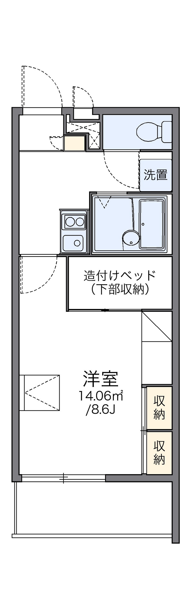 レオパレスクリスタル 間取り
