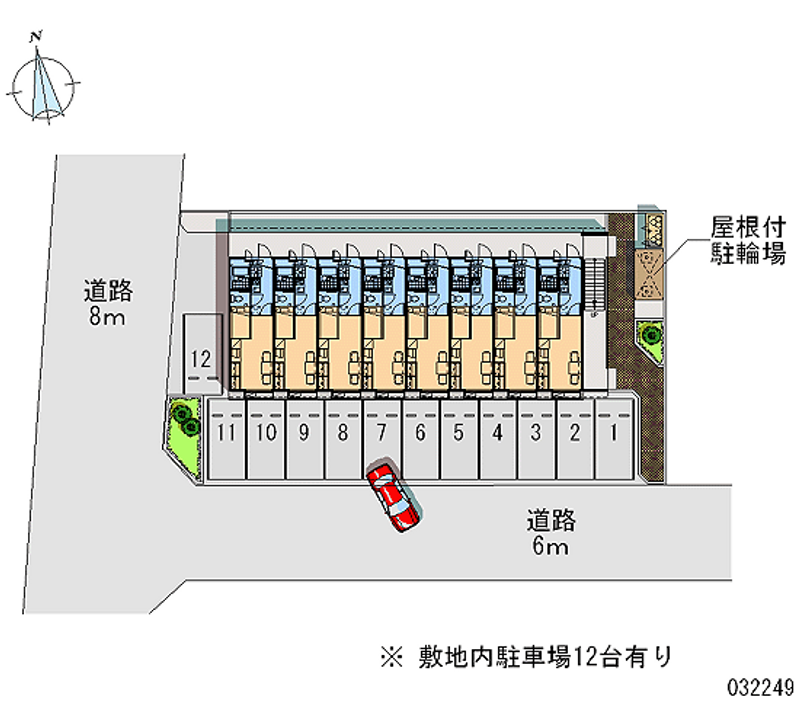 レオパレス輝竜 月極駐車場