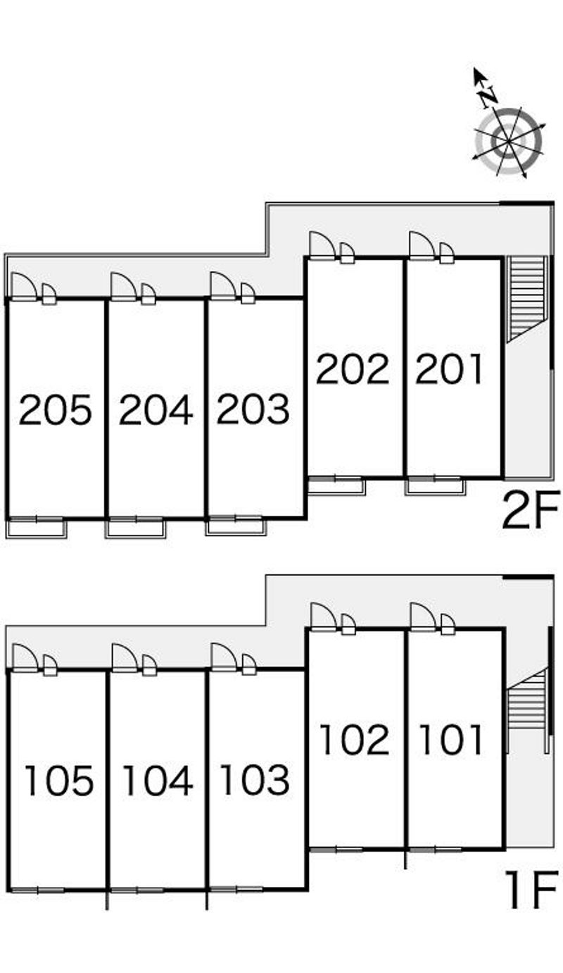 レオパレスらむーる 間取り配置図