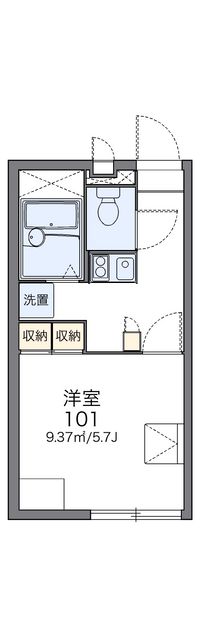 レオパレスオアシス 間取り図