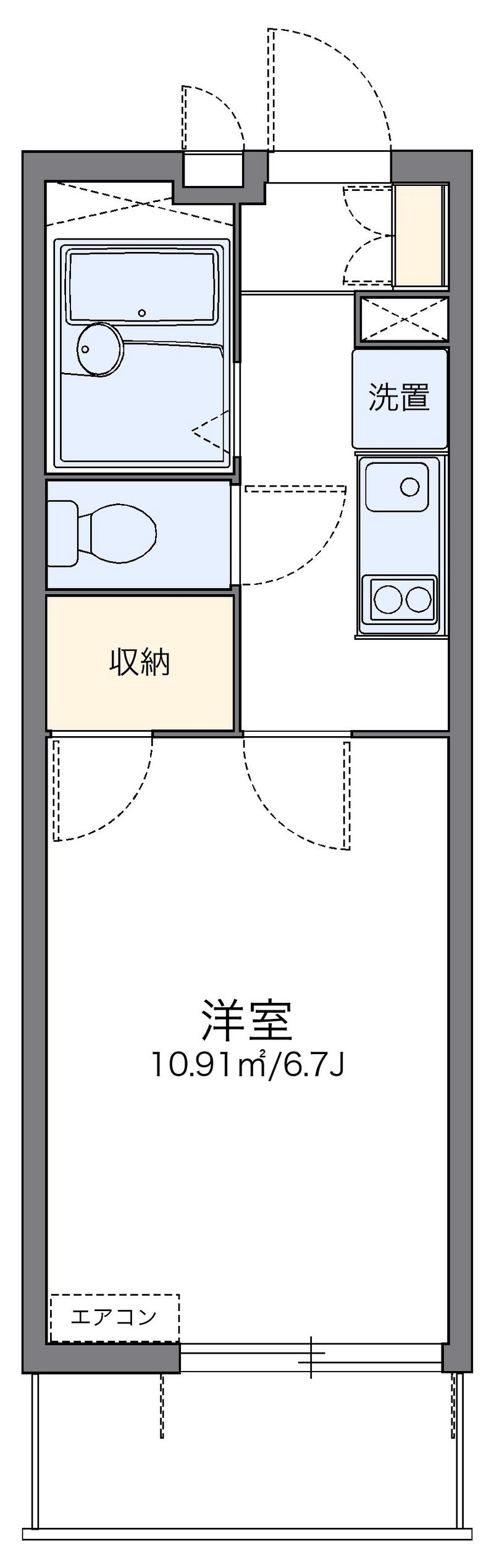 レオパレスアンジェ　ブランシュ 間取図