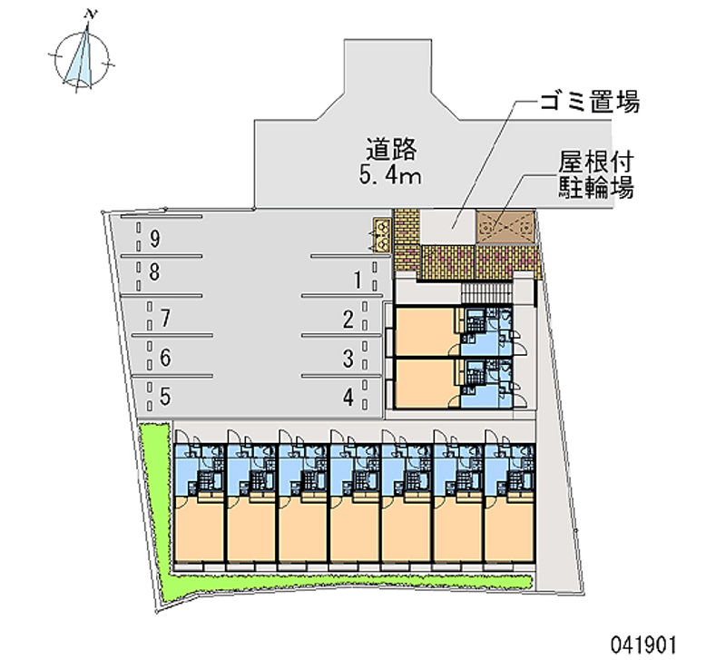 レオパレスレインボー松ヶ丘 月極駐車場