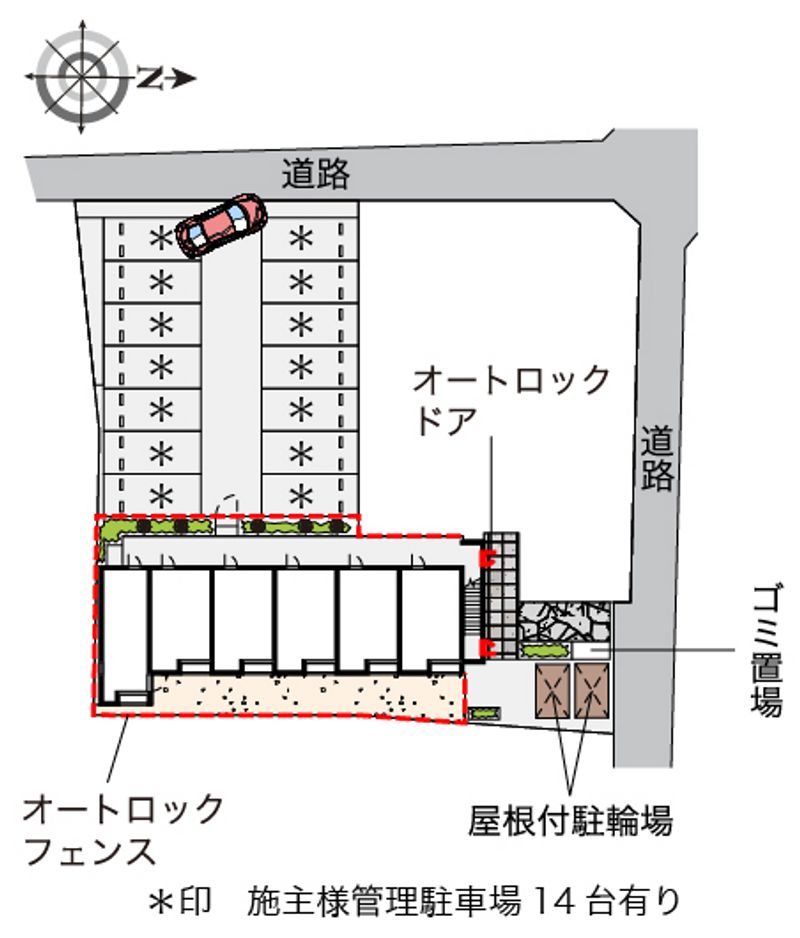 レオネクストエステート西尾久 配置図