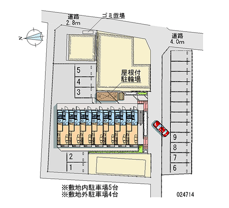 レオパレスファー　イーズ 月極駐車場