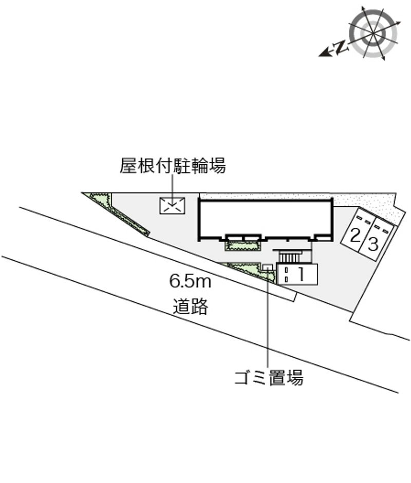 クレイノ鴛鴨 駐車場