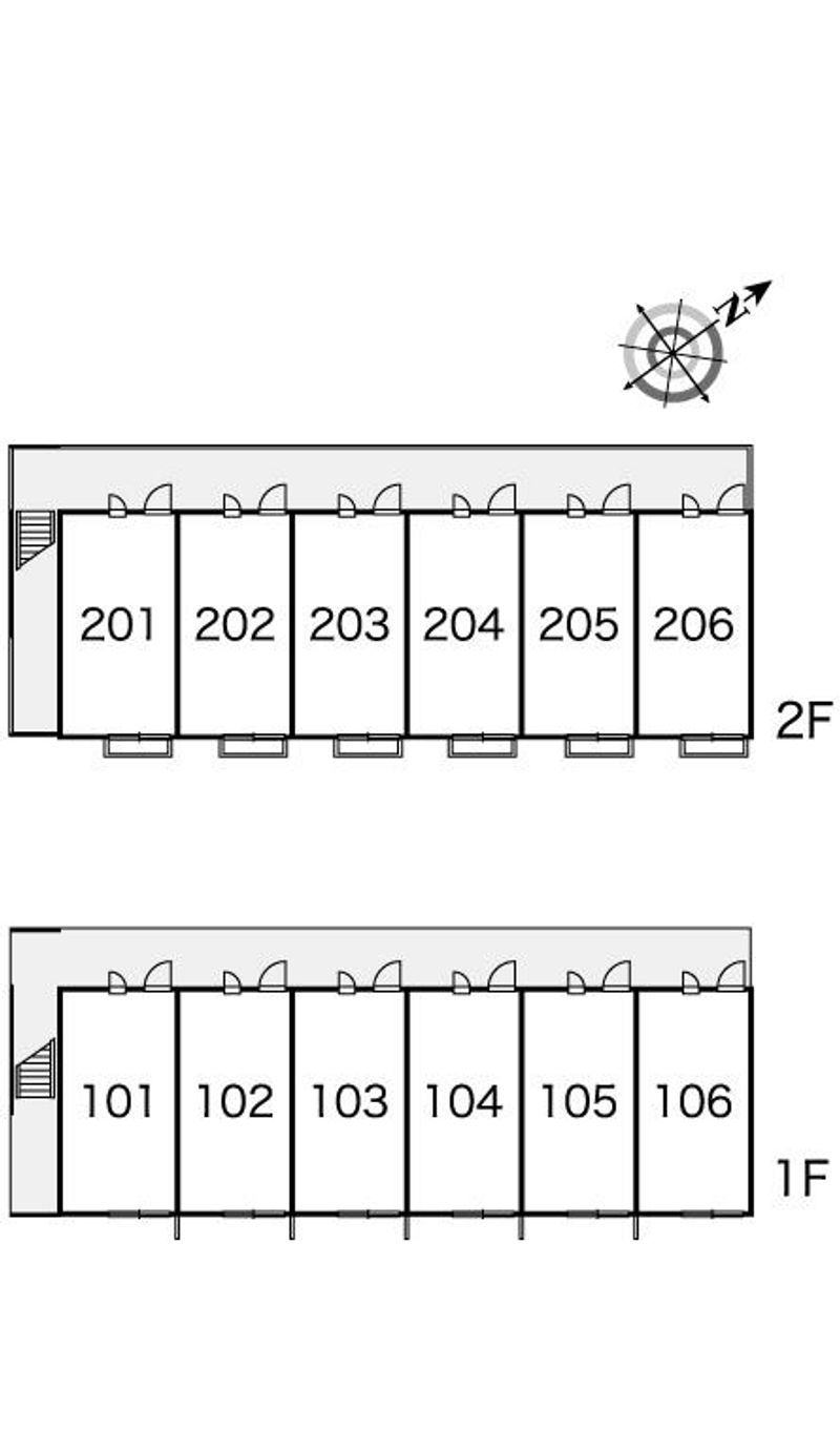 レオパレスカサボニータ 間取配置図