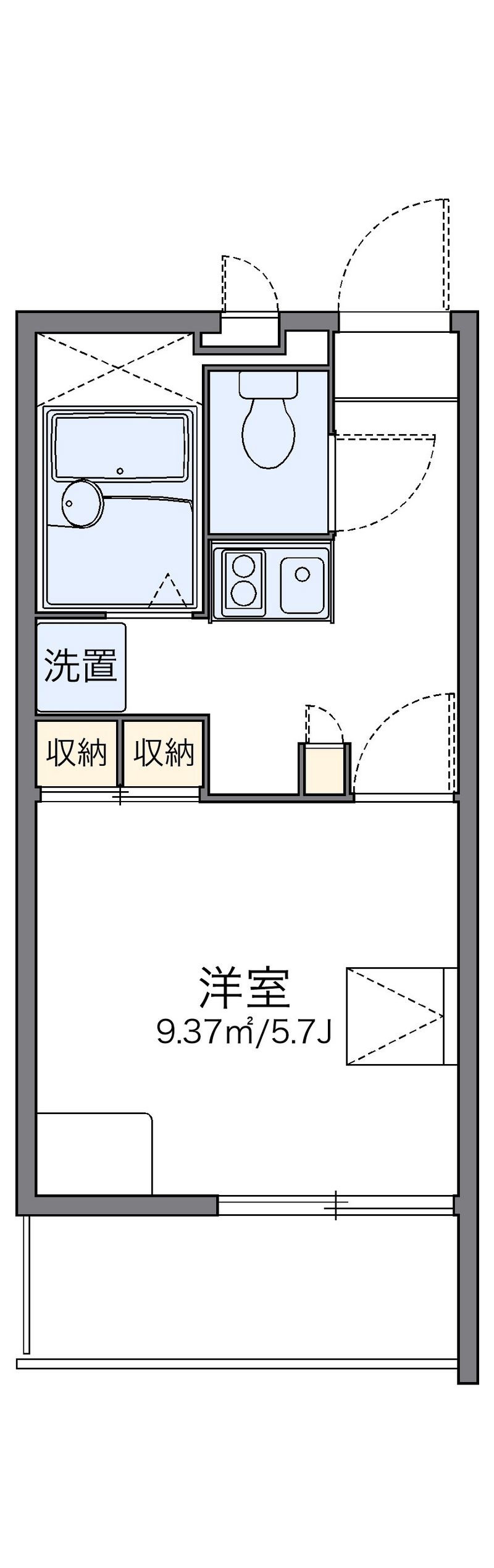 レオパレスエルザ１ 間取図