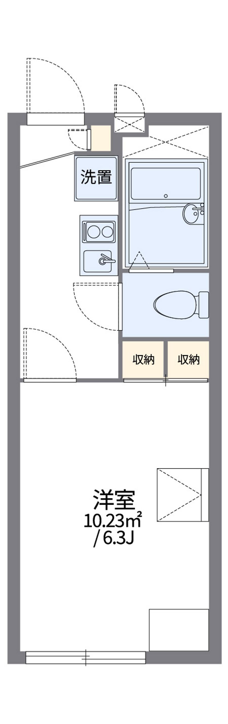 レオパレス花音 間取図