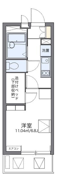 レオパレスⅠＢＡ 間取り図